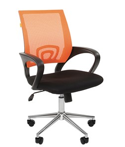 Офисное кресло CHAIRMAN 696 CHROME Сетка TW-66 (оранжевый) в Барнауле