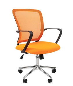 Офисное кресло CHAIRMAN 698 CHROME new Сетка TW-66 (оранжевый) в Барнауле - предосмотр
