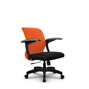 Кресло SU-M-4/подл.160/осн.001, Оранжевый/Черный в Барнауле