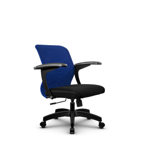 Офисное кресло SU-M-4/подл.160/осн.001, Синий/Черный в Барнауле