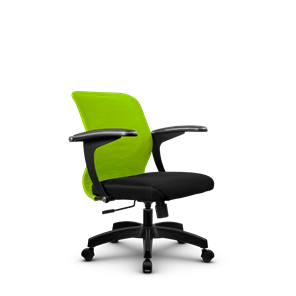 Офисное кресло SU-M-4/подл.160/осн.001, Зеленый/Черный в Барнауле - предосмотр