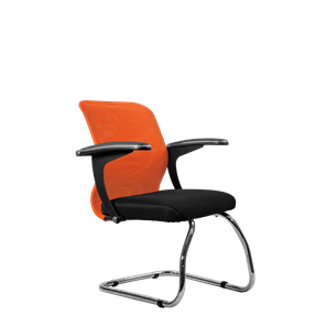 Офисный стул SU-M-4/подл.160/осн.007, Оранжевый/Черный в Барнауле - предосмотр 1