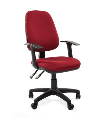 Кресло CHAIRMAN 661 Ткань стандарт 15-11 красная в Барнауле - изображение