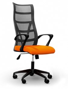 Кресло ДамОфис 5600, оранж/черное в Барнауле