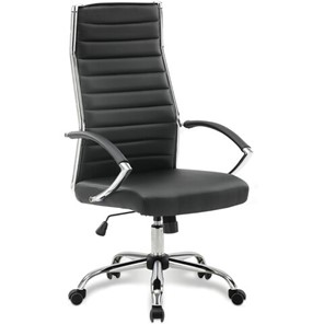 Офисное кресло Brabix Style EX-528 (экокожа, хром, черное) 531947 в Барнауле