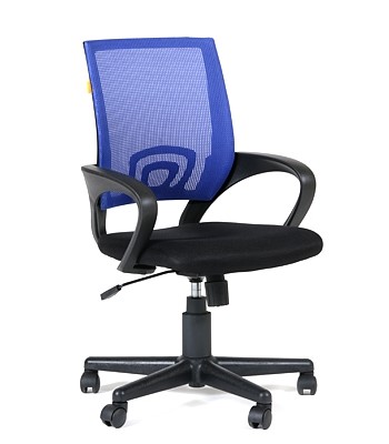 Офисное кресло CHAIRMAN 696 black Сетчатый акрил DW61 синий в Барнауле - изображение