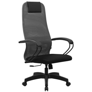 Офисный стул BRABIX PREMIUM "Ultimate EX-800" пластик, плотная двойная сетка Х2, черное/серое, 532915 в Барнауле