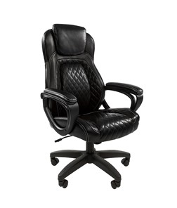 Офисное кресло CHAIRMAN 432, экокожа, цвет черный в Барнауле