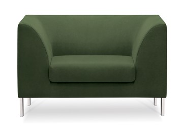 Мягкое офисное кресло Сиеста, ткань Сахара / зеленая С39 в Барнауле