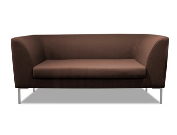 Мягкий офисный диван Сиеста 2-местный, ткань Bahama / шоколад в Барнауле