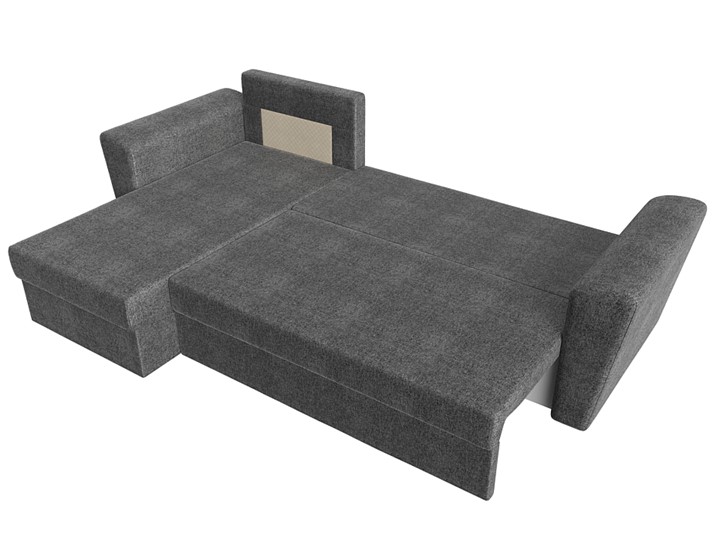 Угловой диван с оттоманкой Амстердам Лайт, Серый (рогожка) в Барнауле - изображение 6