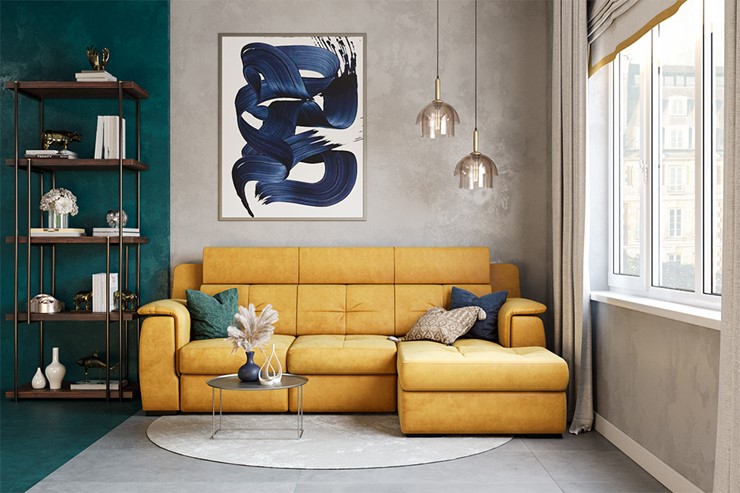 Угловой диван Бруклин с оттоманкой в Барнауле - изображение 7