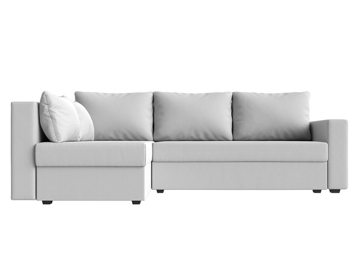 Угловой раскладной диван Мансберг, Белый (Экокожа) в Барнауле - изображение 8