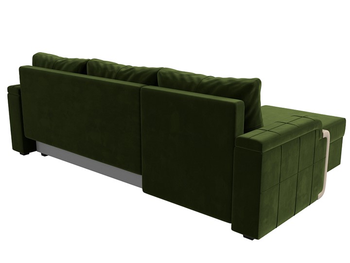 Угловой диван Николь лайт, Зеленый/Бежевый (микровельвет/экокожа) в Барнауле - изображение 8