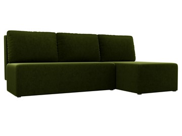 Угловой диван Поло, Зеленый (микровельвет) в Барнауле