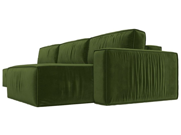 Угловой раскладной диван Прага Модерн лонг, Зеленый (микровельвет) в Барнауле - изображение 8