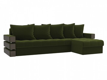 Угловой диван Венеция, Зеленый (микровельвет) в Барнауле