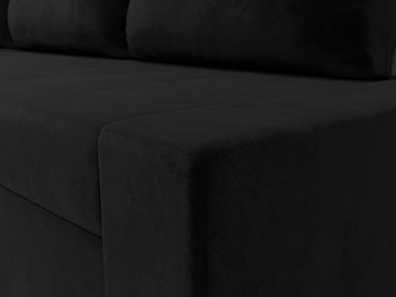 Угловой диван для гостиной Версаль, Черный/Бежевый (велюр) в Барнауле - предосмотр 3