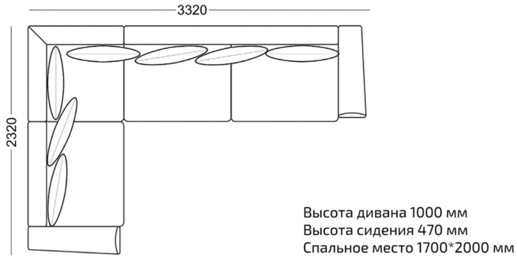 Диван угловой Виктория в Барнауле - изображение 2
