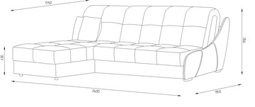 Угловой диван Токио (ППУ) в Барнауле - предосмотр 1