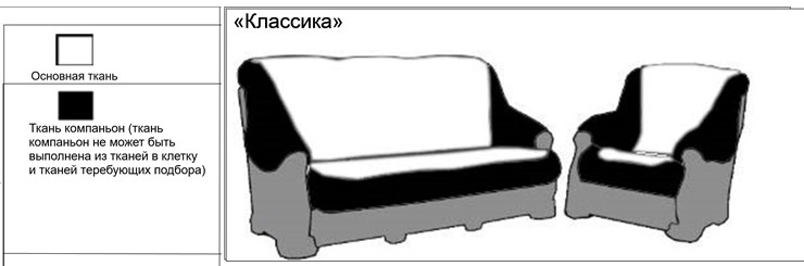 Прямой диван Классика Б (4), 240, без механизма в Барнауле - изображение 3