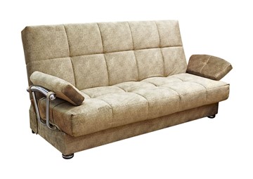 Прямой диван Милана 6 БД с хром. подлокотниками НПБ в Барнауле