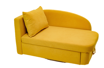 Мягкий диван левый Тедди желтый в Барнауле