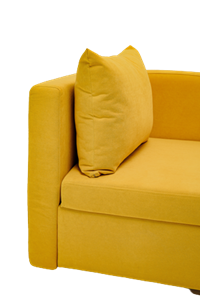 Мягкий диван левый Тедди желтый в Барнауле - предосмотр 5