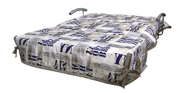 Прямой диван Аккордеон с боковинами, спальное место 1400 в Барнауле - изображение 1