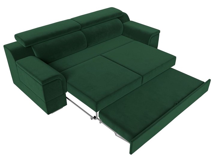 Прямой диван Лига-003 НПБ, Зеленый (Велюр) в Барнауле - изображение 2