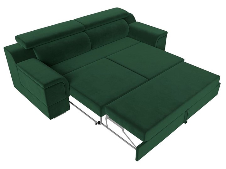Прямой диван Лига-003 НПБ, Зеленый (Велюр) в Барнауле - изображение 3