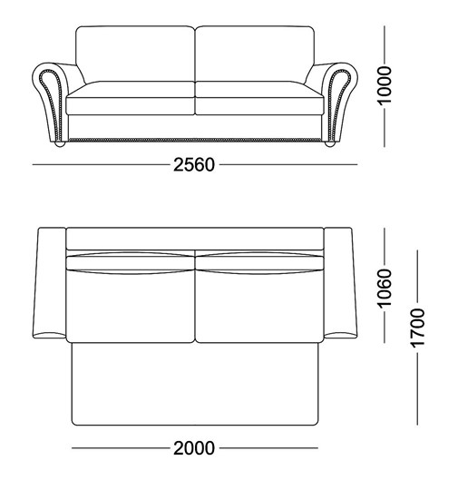 Прямой диван Виктория 2 подушки в Барнауле - изображение 5