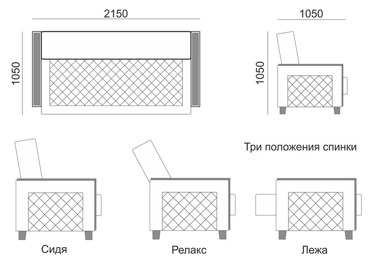 Прямой диван Милана 8 БД в Барнауле - изображение 5