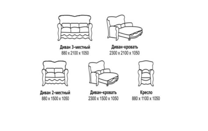 Малый диван Барокко 2, ДМ2 в Барнауле - изображение 4