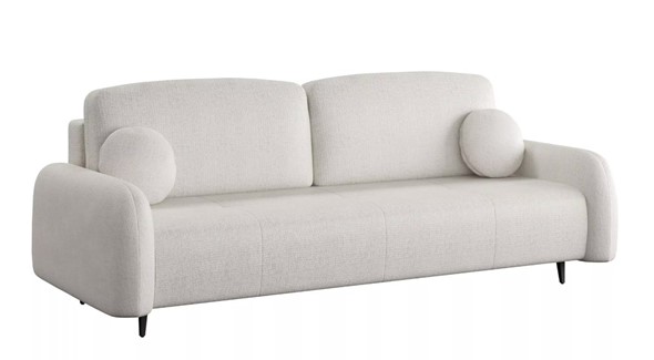 Прямой диван Монблан 3т, Рогожка Муза 01 в Барнауле - изображение