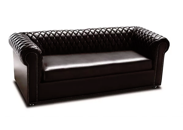 Прямой диван Честерфилд 2200х900х700 в Барнауле - изображение