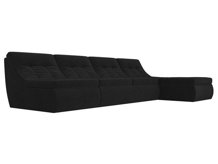 Модульный раскладной диван Холидей, Черный (велюр) в Барнауле - изображение 4
