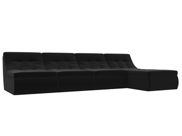 Модульный раскладной диван Холидей, Черный (микровельвет) в Барнауле - предосмотр