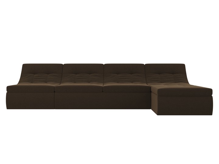 Модульный раскладной диван Холидей, Коричневый (микровельвет) в Барнауле - изображение 4