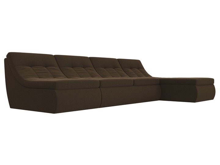Модульный раскладной диван Холидей, Коричневый (микровельвет) в Барнауле - изображение 5