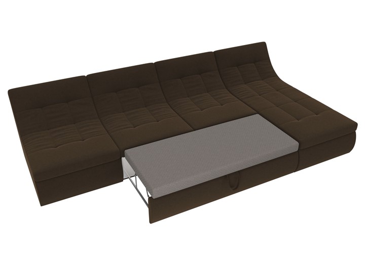 Модульный раскладной диван Холидей, Коричневый (микровельвет) в Барнауле - изображение 6