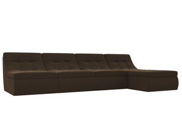 Модульный раскладной диван Холидей, Коричневый (микровельвет) в Барнауле
