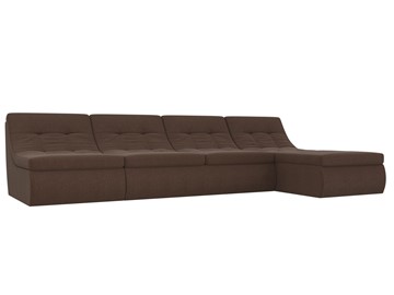 Модульный раскладной диван Холидей, Коричневый (рогожка) в Барнауле - предосмотр