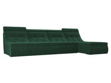 Большой модульный диван Холидей люкс, Зеленый (велюр) в Барнауле
