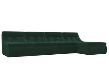 Модульный раскладной диван Холидей, Зеленый (велюр) в Барнауле