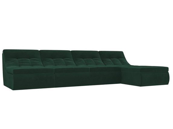 Модульный раскладной диван Холидей, Зеленый (велюр) в Барнауле - изображение