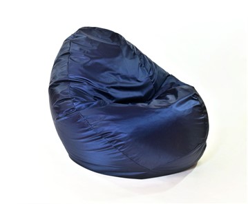 Кресло-мешок Макси, оксфорд, 150х100, черно-синее в Барнауле
