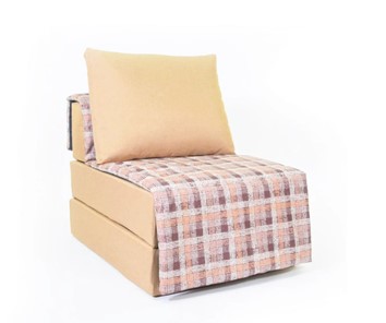 Бескаркасное кресло-кровать Харви, песочный-квадро беж в Барнауле