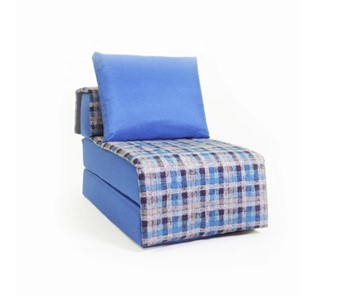Бескаркасное кресло Харви, синий - квадро в Барнауле - предосмотр