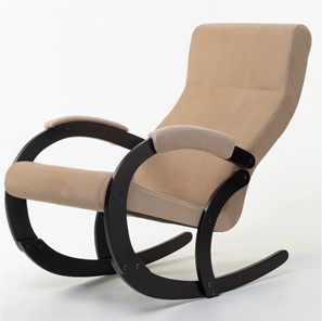 Кресло-качалка в гостиную Корсика, ткань Amigo Beige 34-Т-AB в Барнауле - предосмотр